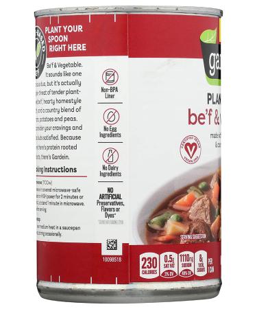 Gardein Plant-Based Be'f and Country Vegetable Soup  15 oz. - Buy Online on GoSupps.com