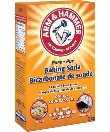 ARM & HAMMER Baking Soda For Baking Cleaning and Deodorizing 2-kg & Fridge-N-Freezer Baking Soda Deodorizer Flo-Thru Design 500-g 2 kg (Pack of 1) Leavening Agent + Deodorizer White - Buy Online on GoSupps.com