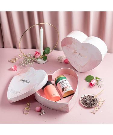 VAHDAM Heart Box Tea Gift Set - Limited Edition Gifts for Her | Chocolate Rose Black Tea Tin Caddy & Vitality Flip Bottle Combo | Gifts for Women - Buy Online on GoSupps.com