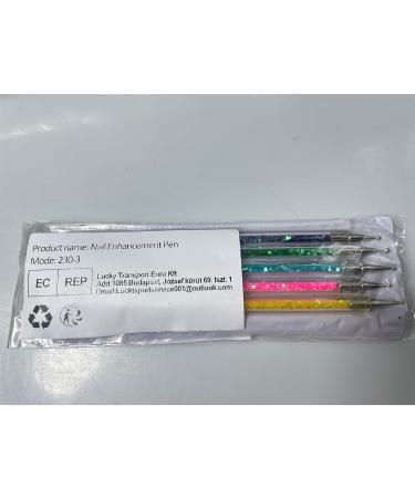 5 PCs Nail Art Brush Set | Design Liner & Dotting Pens for DIY Nail Art | Acrylic & UV Gel | International Shipping Available - Buy Online on GoSupps.com