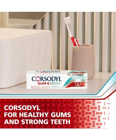 Corsodyl Gum+ Breath & Sensitivity Whitening Toothpaste 75ml - Pack of 1 - Buy Online on GoSupps.com