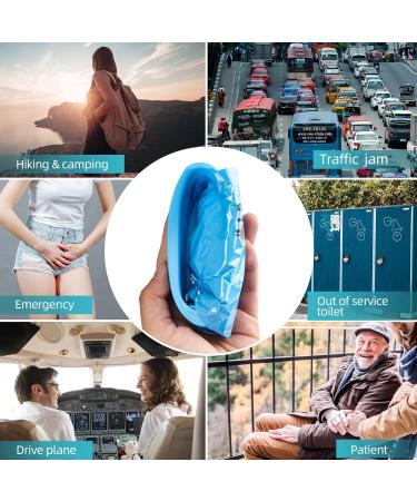 Cloudburg 12 Pack 800ML Resealable Pee Bags for Men - Portable Urinal Bags for Travel, Camping, and Emergencies - Buy Online on GoSupps.com