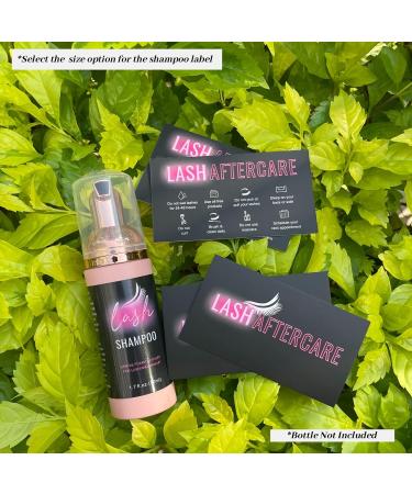 Lash Extension Aftercare Instructions Cards 100 Pack - Double Sided Pink & Black 3.5x2 (Pack of 100) - Buy Online on GoSupps.com