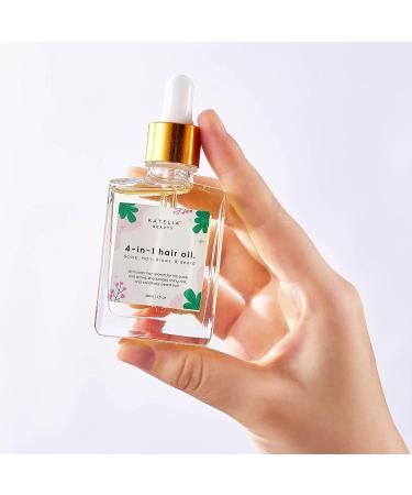 4-in-1 Katelia Beauty Hair Treatment Oil | Nourishing Scalp Hair Brow & Beard Growth | Anti-Hair Loss - 30 ml - Buy Online on GoSupps.com