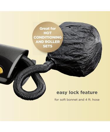 INFINITIPRO BY CONAIR Gold Bonnet Hair Dryer - Soft & Portable Black Style - Buy Online on GoSupps.com