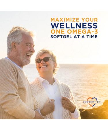 CardioTabs Omega-3 Enteric-Coated Fish Oil Supplements Triglyceride Form 1100 mg Total Omega-3 Fatty Acids Non-Dairy and Gluten-Free Special Enteric Coated Softgels for No Fishy Burps - 180 Count - Buy Online on GoSupps.com