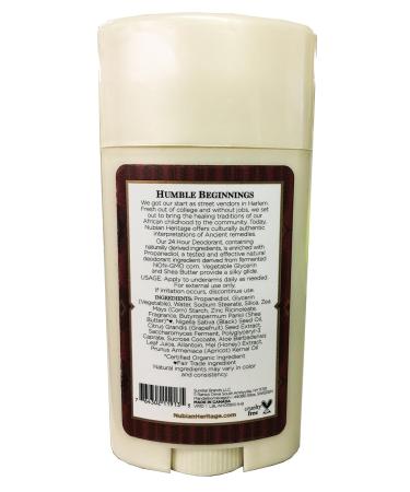 Nubian Heritage Honey and Black Seed Deodorant 2.25 oz (Pack of 2) - Wild Honey, Apricot Oil, Babassu, Carrot, Macadamia Nut Oils - Buy Online on GoSupps.com