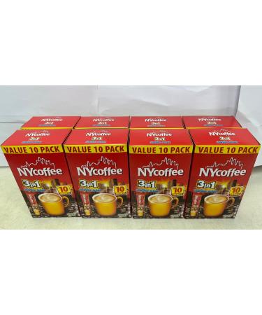 NY Coffee 3in1 Coffee Sachets 140g (10 Sachets) - Box of 8 (Total 80 Sachets) - Buy Online on GoSupps.com