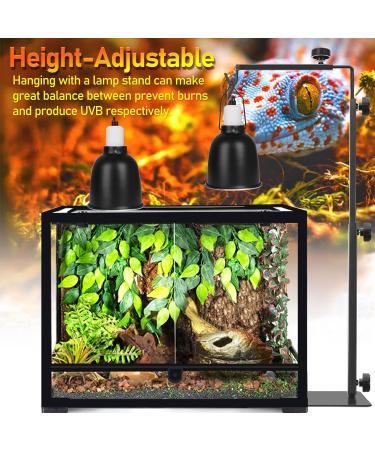 NEPTONION Reptile Reflector Dome Lamp Fixture 5.5 Deep Polished Aluminum for UVB Light in Glass Terrariums - Buy Online on GoSupps.com