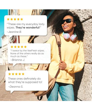 VeeFresh VeeWipes - pH Balanced & Hypoallergenic Feminine Hygiene Wipes for Women (30 Pack) - Buy Online on GoSupps.com