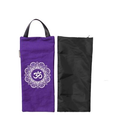 Yoga Sand Bag - Cotton Unfilled for Yoga Weights and Resistance Training, Size- 7.5" X 17" Purple