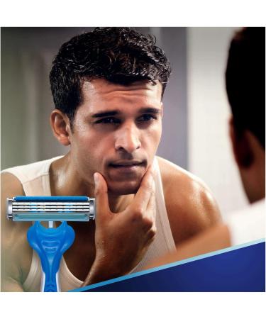 Buy Gillette Sensor3 Cool Pack - 3 Disposable Razors for Men | High-Performance 3-Blade Shaving | International Shipping Available - Buy Online on GoSupps.com