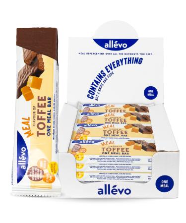 One Meal Bar - Toffee Karamell - 20 bars - low -calorie meal replacement Support in losing weight & weight control - high content protein fiber vitamins - All vo by alpha foods
