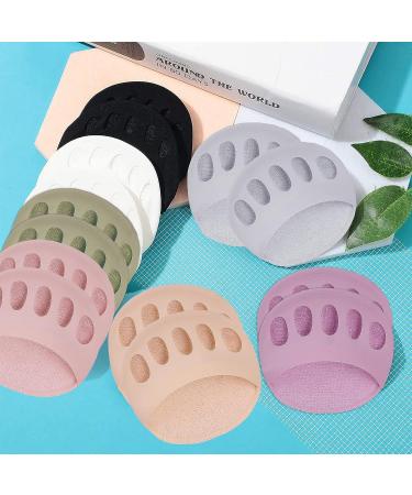 SooGree Ball of Foot Cushions (7 Pairs) - Soft Gel Metatarsal Pads for Pain Relief | Invisible Socks for Women and Men - Reusable Forefoot Cushions - Buy Online on GoSupps.com