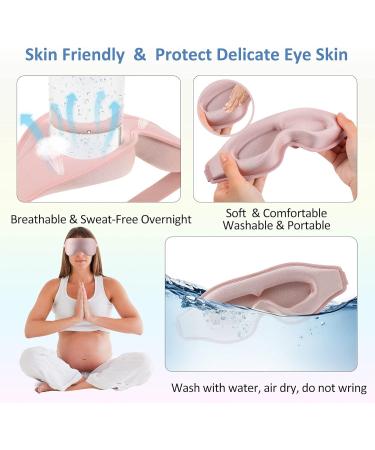Shop 3D Sleep Mask for Women - Comfortable & Breathable Eye Mask in Pink | Lightweight No Pressure Ideal for Adults & Kids - Buy Online on GoSupps.com