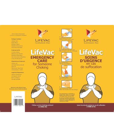 LifeVac Blue Travel Kit (Canadian Version) - Portable Suction Rescue Device First Aid Kit for Kids and Adults Portable Airway Suction Device for Children and Adults - Buy Online on GoSupps.com