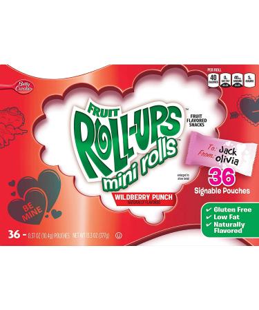 Betty Crocker Wildberry Punch Fruit Roll-Ups Mini Rolls 0.37 Oz 72 Count - Pack of 2 - Buy Online on GoSupps.com