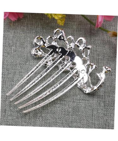 Ipetboom Womens Barrettes for Hair Bridal Hair Accessories Hair Barrette Pearl Hair Comb for Bridal Rhinestone Hair Clip Hairpins Hairpin Comb Hair Pin Comb Earth Tones Miss Five-tooth Comb - Buy Online on GoSupps.com