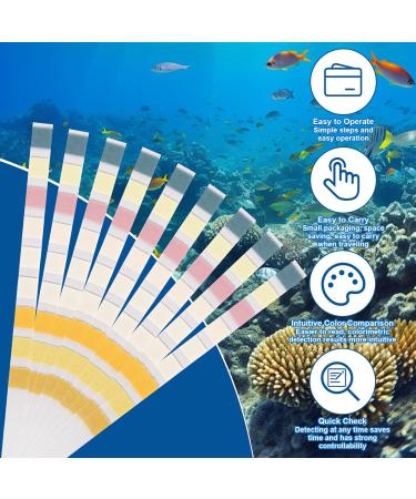 Buy Aorops 9-in-1 Aquarium Test Strips - 100 Pieces for Accurate Water Testing | Nitrate Nitrite Hardness pH & More - Ideal for Fish Tanks - Buy Online on GoSupps.com