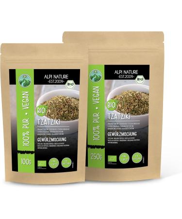 Organic Tzatziki Spice Mix - 100% Natural Greek Blend for Gyros, Salad & Bread (250g) - Buy Online on GoSupps.com