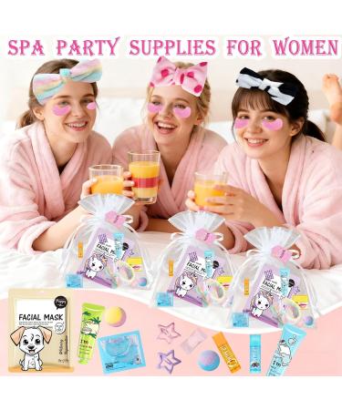 72PCS Spa Party Supplies for Women Spa Party Favors Include Face Masks Hand Cream spa Headband Foot Bath Bombs Spa Birthday and Sleepover Party Supplies for Women - Buy Online on GoSupps.com