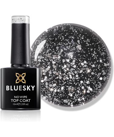 Bluesky Glitter No Wipe Top Coat GTC05 Silver 10ml - UV LED Cure | Invitation Only - Buy Online on GoSupps.com