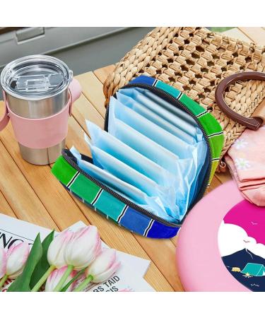 Cool Color Swatches Sanitary Napkin Storage Bag | Portable Period Pocket for Women & Girls | Menstrual Cup & Breastfeeding Holder - Buy Online on GoSupps.com