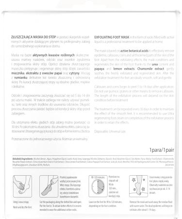 L'biotica Exfoliating Foot Peel Mask - 40ml | Remove Dead Skin & Calluses - Buy Online on GoSupps.com