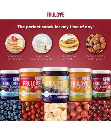 ALLNUTRITION Sugar Free Jam - Frulove In Jelly Apricot & Orange - Seriously Low Carb Fruits in Jelly - 80% Fruit Jelly Low Calorie Spread - Sugar Free Marmalade - Vegan Friendly - 500g Orange & Apricot - Buy Online on GoSupps.com