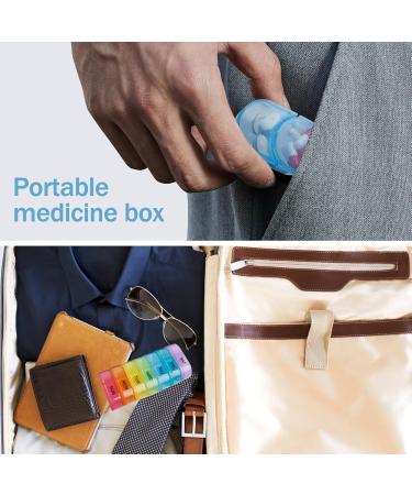 Weekly Pill Organizer - AM PM 2x Daily - Detachable 7 Compartment Box - BPA Free - Easy Open Vitamin & Supplement Organizer - Buy Online on GoSupps.com
