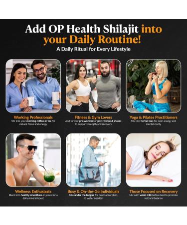 Op Health Limited OP Health Himalaya Shilajit Resin 100 Pure & Natural 75+ Fulvic Acid Gold Grade Lab Tested Energy Immunity Skin & Bone Support Ethically Sourced Small Batch - Buy Online on GoSupps.com