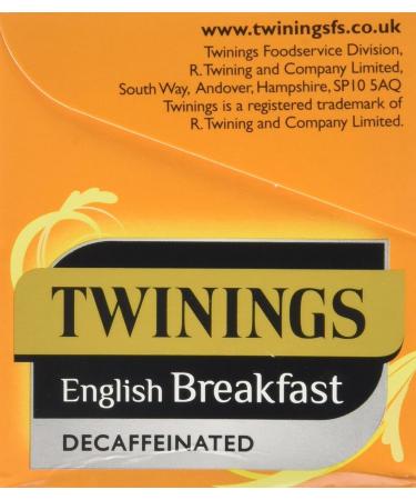 Twinings English Breakfast Decaffeinated Tea Bags 4 Boxes of 20 Individually Wrapped Enveloped Tea Bags English Breakfast 80 - Buy Online on GoSupps.com