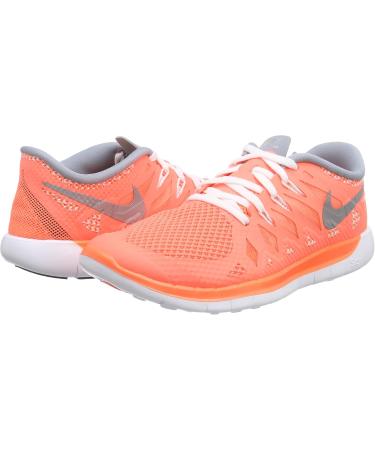 Nike Free 5.0 Girls Running Shoes - 36.5 EU - Orange Bright Mango Metallic Silver Magnet Grey - Shop Internationally Now! - Buy Online on GoSupps.com