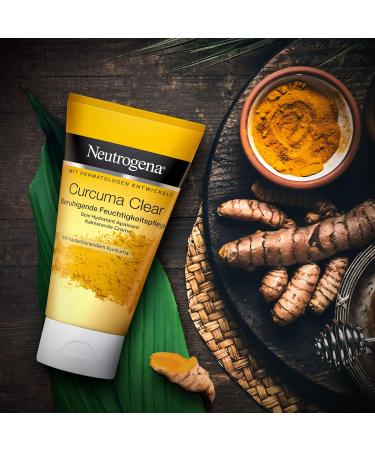 Neutrogena Curcuma Clear Face Cream - Oil-Free Moisture Cream for Sensitive Skin | 2 Pack (75 ml) - International Shipping Available - Buy Online on GoSupps.com