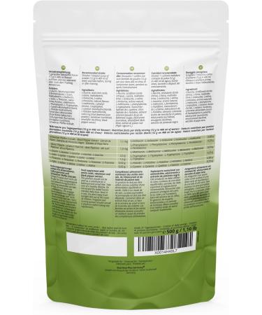 NutritionPlus Germany Amino acid powder Vegan 500g EAA HIGHEST DOSE all essential amino acids Grapefruit flavor Instant EAA powder Essential amino acids Grapefruit 500 grams - Buy Online on GoSupps.com