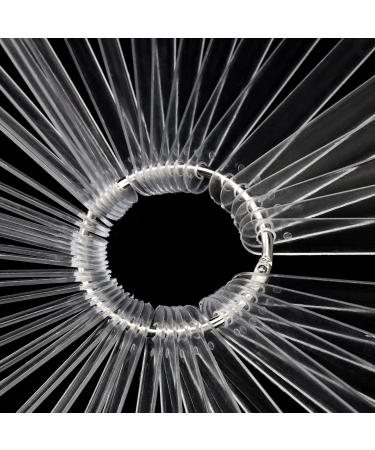 Zeonhei 150-Piece Nail Art Tip Ring Set | Transparent Nail Polish Display & Practice Tools for DIY Nail Art Salon Use and Color Application - Buy Online on GoSupps.com