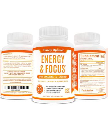 Premium Brain Booster & Energy Pills with Ginkgo Biloba & Rhodiola Rosea - 30 Capsules - Buy Online on GoSupps.com
