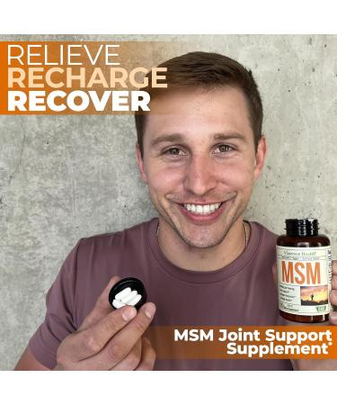 MSM 2000mg - Joint Support Supplement for Cartilage & Joint Health. Antioxidant Properties. Aids Inflammatory Response. Occasional Discomfort Relief - Back Knees Hands. Non-GMO. Vegan. 50 Day Supply - Buy Online on GoSupps.com