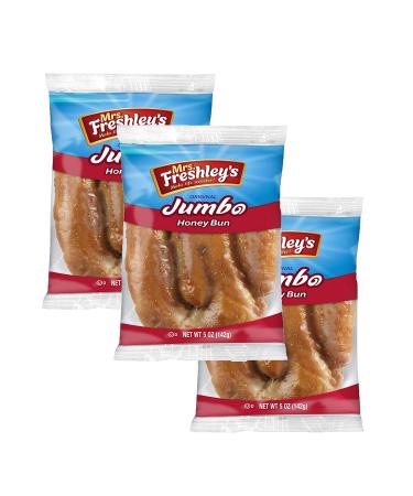 Mrs. Freshley's Honey Buns Variety Pack | Chocolate  Iced  Glazed and Jelly | 4 oz. each | 12 Pack - Buy Online on GoSupps.com