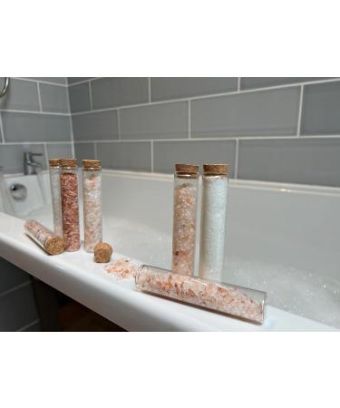 Luxurious Bath Salts Gift Set That includes 7 Glass Vials Each with Its Own Fragrance and Combination of Salts. includes Dead Sea Himalayan and Epsom Salts - Buy Online on GoSupps.com