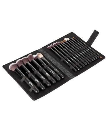 Chali 18-Piece Make-Up Brush Set with Bag | Professional Cosmetics Brushes for Foundation Eyeshadow Powder Blender Concealer & Eyebrows - International Shipping Available - Buy Online on GoSupps.com