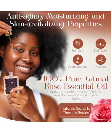 Luxurious Rose Body Oil with Real Rose Petals Lightweight Moisturizing Long-Lasting Floral Scent Premium Ros Oil for Face Body Hair Nails & Aromatherapy Natural Perfume Oil 1.69 Fl Oz - Buy Online on GoSupps.com