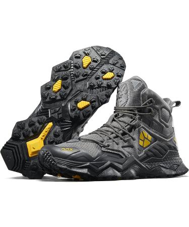 RAX Full Palm Rubber Sole Waterproof Lightweight Mountaineering Travel Hiking Shoes 11 Silver Iron - Best for Outdoor Adventures - Buy Online on GoSupps.com