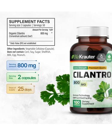 BIO KRAUTER Liver Detox Tincture 4 Fl. Oz. & Cilantro 100 Capsules - Buy Online on GoSupps.com