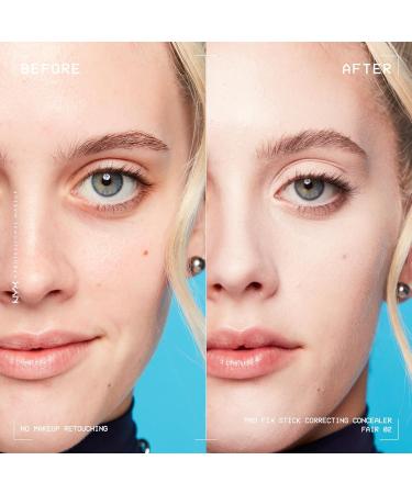 NYX Correcting Concealer Stick | Covers Blemishes & Dark Spots | 12H Wear | Vegan Formula | Pro Fix Stick Fair 02 - Buy Online on GoSupps.com