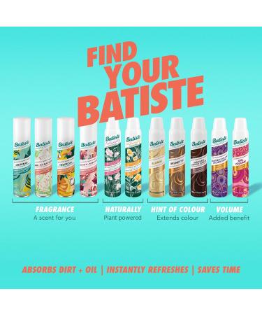 Batiste Naturally Dry Shampoo Green Tea & Chamomile Refresh Hair and Absorb Oil Between Washes Waterless Shampoo for Added Hair Texture and Body 200-ml Naturally Green Tea & Chamomile 200 g (Pack of 1) - Buy Online on GoSupps.com