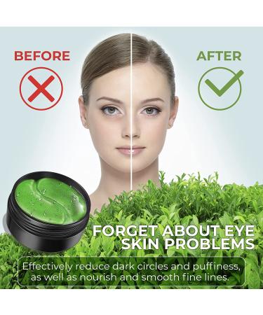 NBCT Collagen Eye Mask 60 pcs with Matcha Green Tea Extract - Under Eye Patches for Puffy Eyes, Dark Circles & Anti-Wrinkle Treatment - Buy Online on GoSupps.com