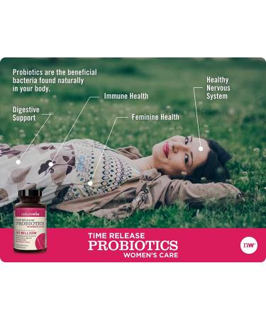 NatureWise Women's Care Time Release Probiotics - 40 Caplets for Digestive Health - Buy Online on GoSupps.com