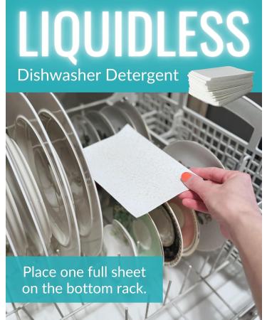 Weightless Dishwasher Detergent Sheets | Eco-Friendly Enzyme-Powered Grease Cutting | 60 Loads - Plastic Free & No Harsh Chemicals - Buy Online on GoSupps.com