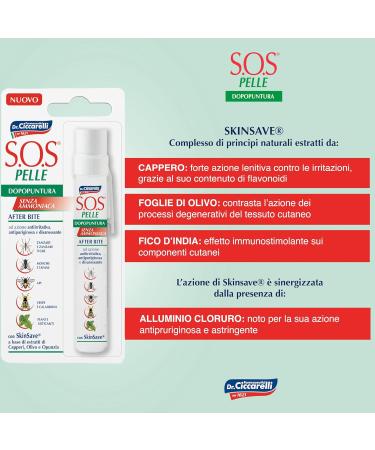 Cera di Cupra SOS Dr Ciccarelli puncture pen effectively soothes itching and irritation of the skin caused by mosquitoes bees wasps 100 Made in Italy dermatologically tested pen 15 ml - Buy Online on GoSupps.com